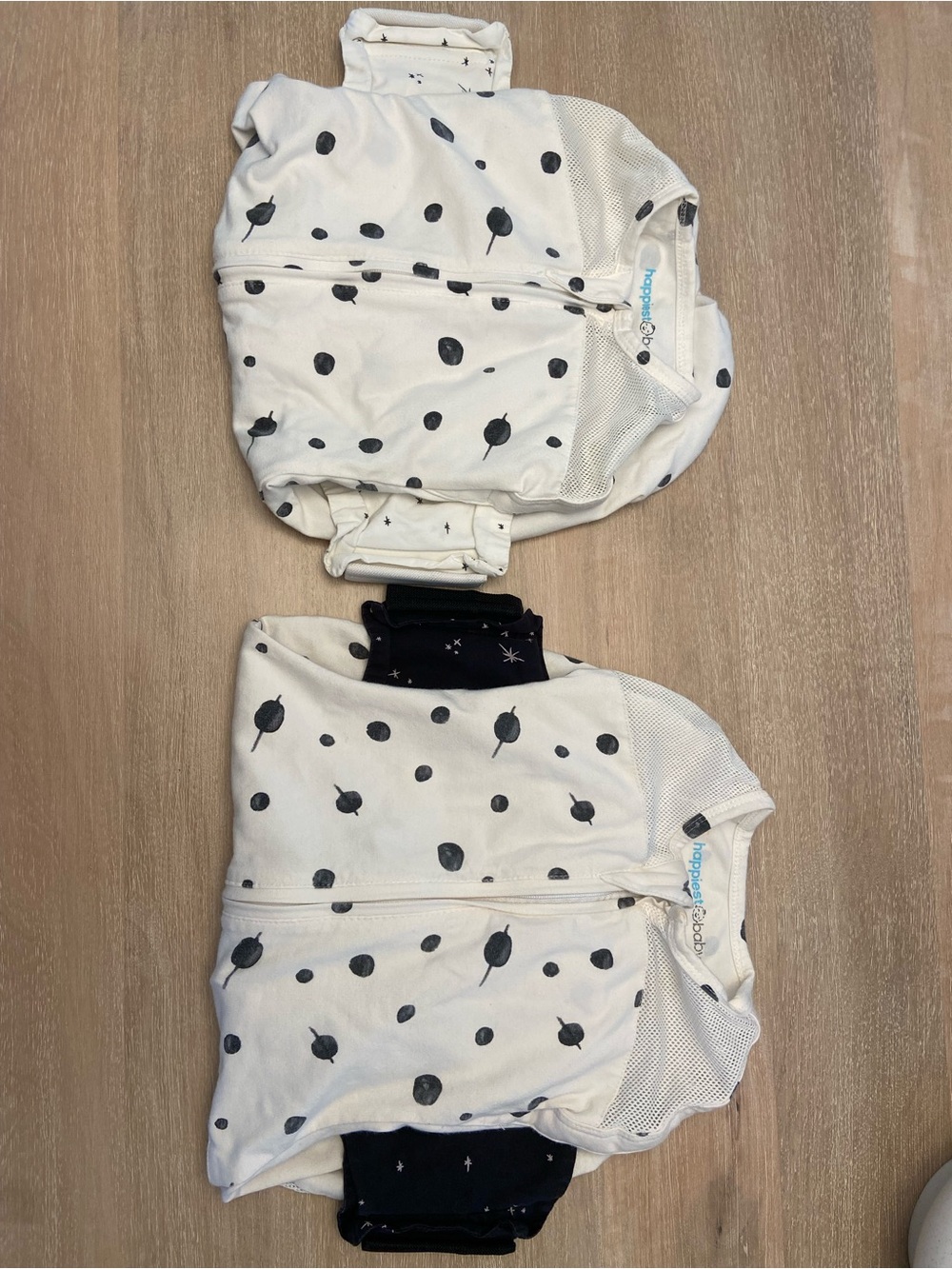 2-Pack White Snoo Sleep Sacks - size medium
